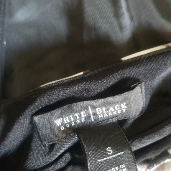 Womens White House Black Market Midi Dress Size Small, Black & White Floral - Picture 5 of 8